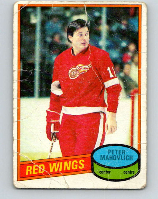 1980-81 O-Pee-Chee #72 Pete Mahovlich  Detroit Red Wings  V37700