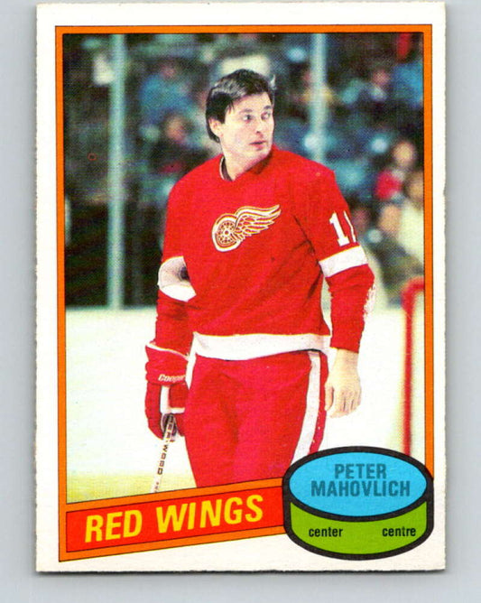 1980-81 O-Pee-Chee #72 Pete Mahovlich  Detroit Red Wings  V37701