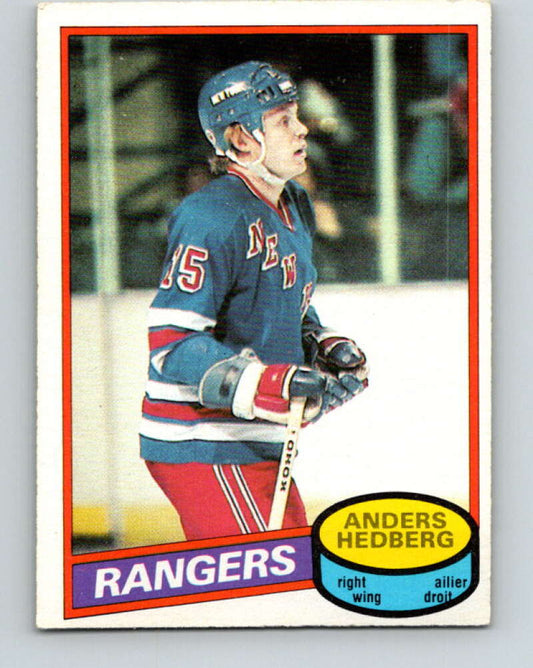 1980-81 O-Pee-Chee #73 Anders Hedberg  New York Rangers  V37705