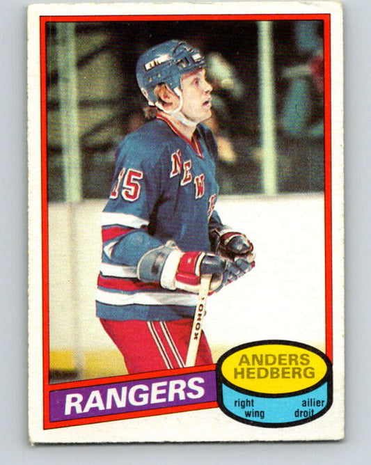 1980-81 O-Pee-Chee #73 Anders Hedberg  New York Rangers  V37710