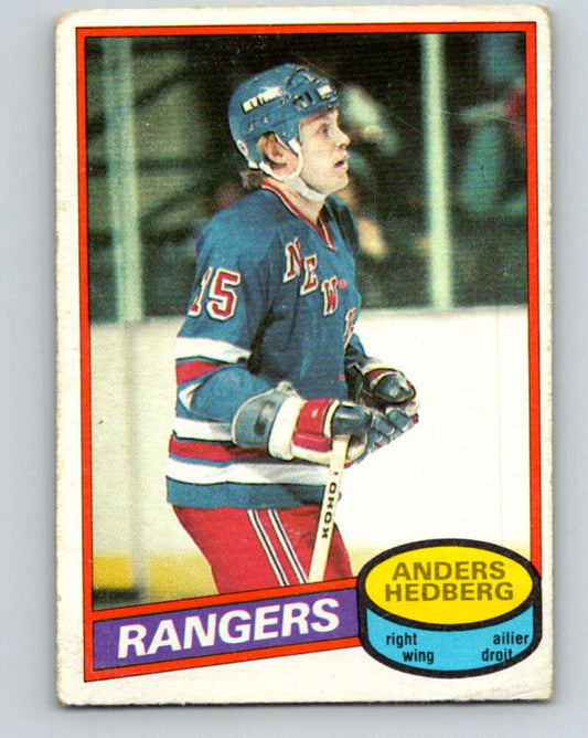 1980-81 O-Pee-Chee #73 Anders Hedberg  New York Rangers  V37712