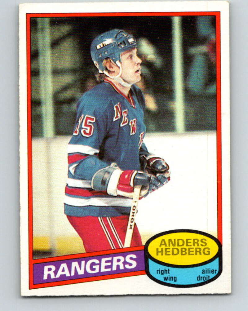 1980-81 O-Pee-Chee #73 Anders Hedberg  New York Rangers  V37713