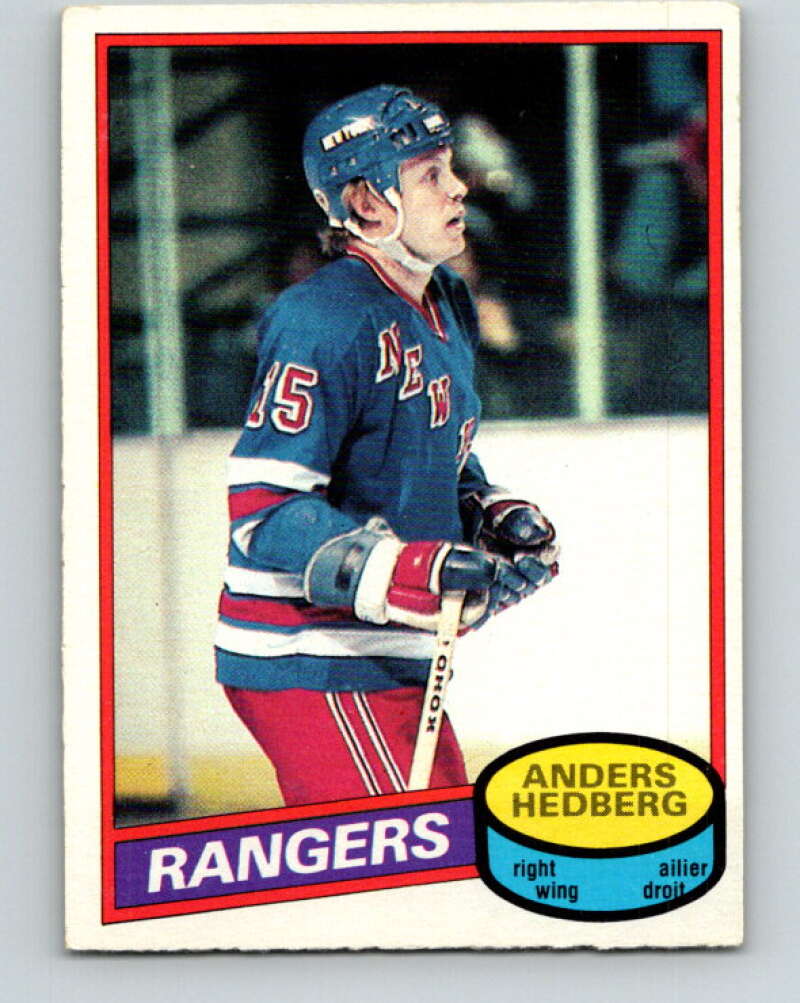 1980-81 O-Pee-Chee #73 Anders Hedberg  New York Rangers  V37714