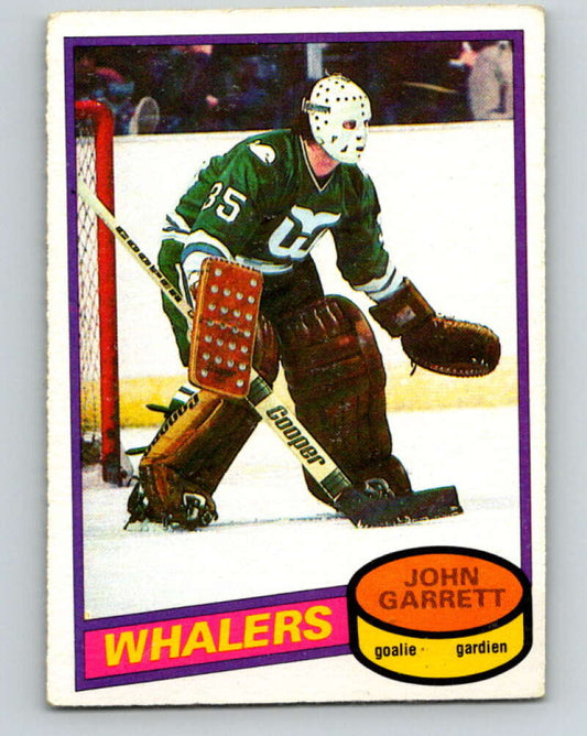1980-81 O-Pee-Chee #77 John Garrett  Hartford Whalers  V37755