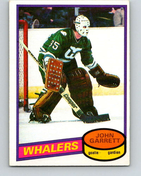 1980-81 O-Pee-Chee #77 John Garrett  Hartford Whalers  V37756