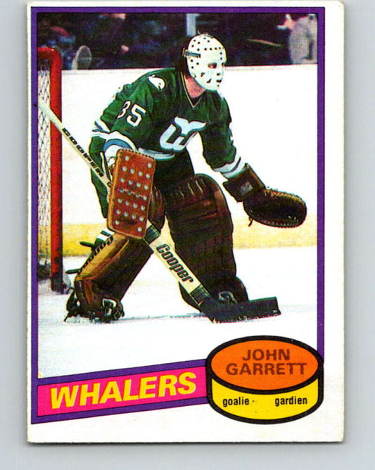 1980-81 O-Pee-Chee #77 John Garrett  Hartford Whalers  V37760