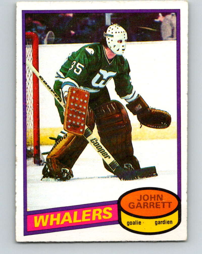 1980-81 O-Pee-Chee #77 John Garrett  Hartford Whalers  V37761