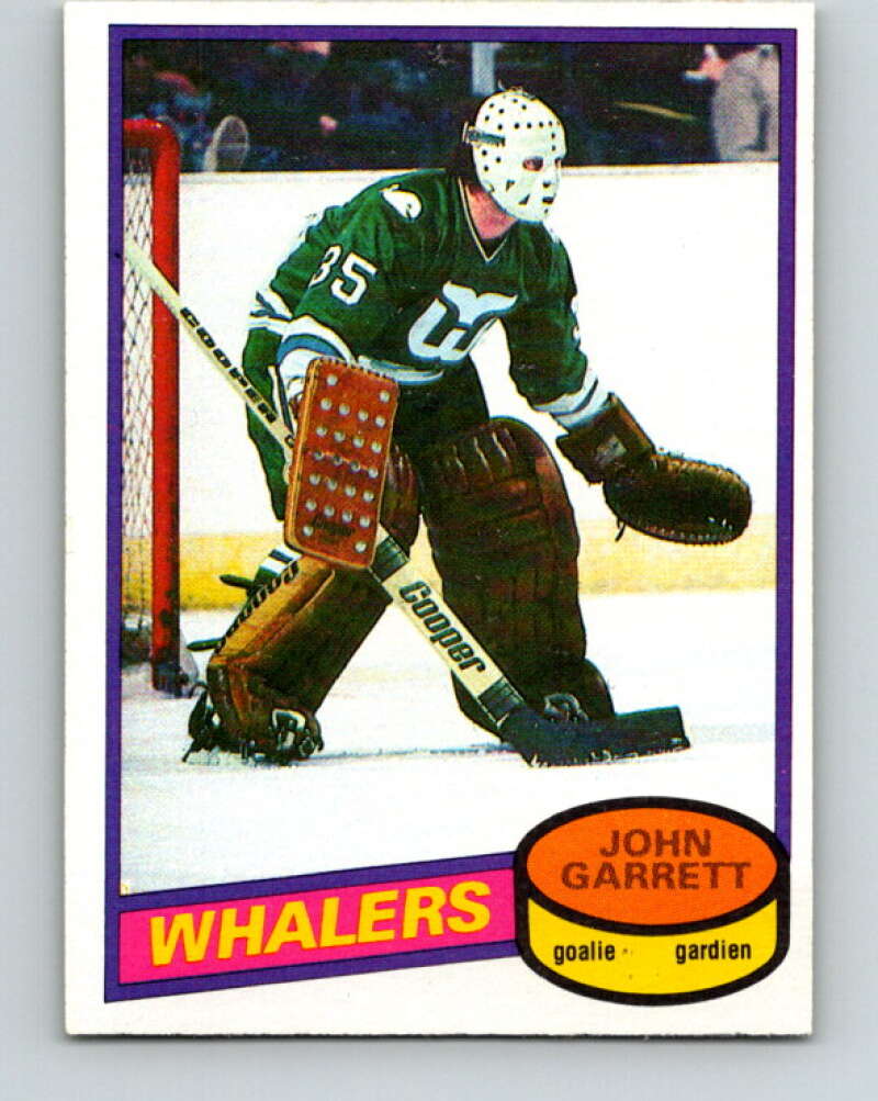 1980-81 O-Pee-Chee #77 John Garrett  Hartford Whalers  V37762