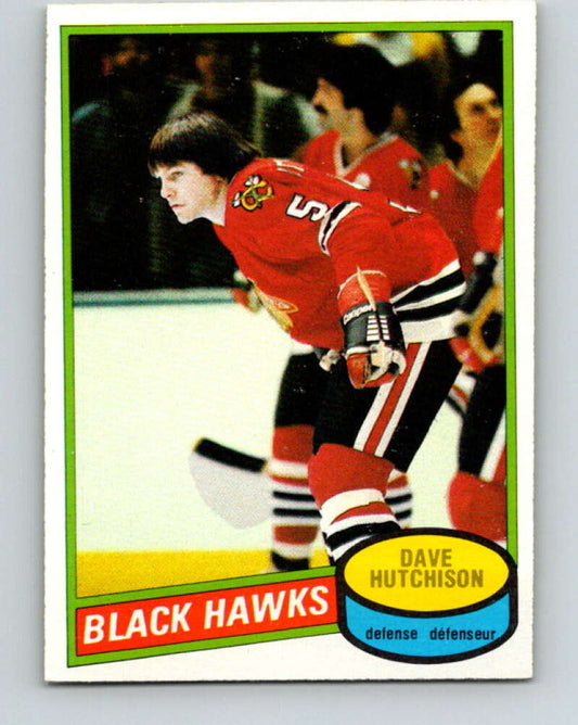 1980-81 O-Pee-Chee #78 Dave Hutchison  Chicago Blackhawks  V37766