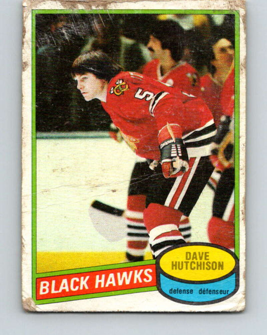 1980-81 O-Pee-Chee #78 Dave Hutchison  Chicago Blackhawks  V37769