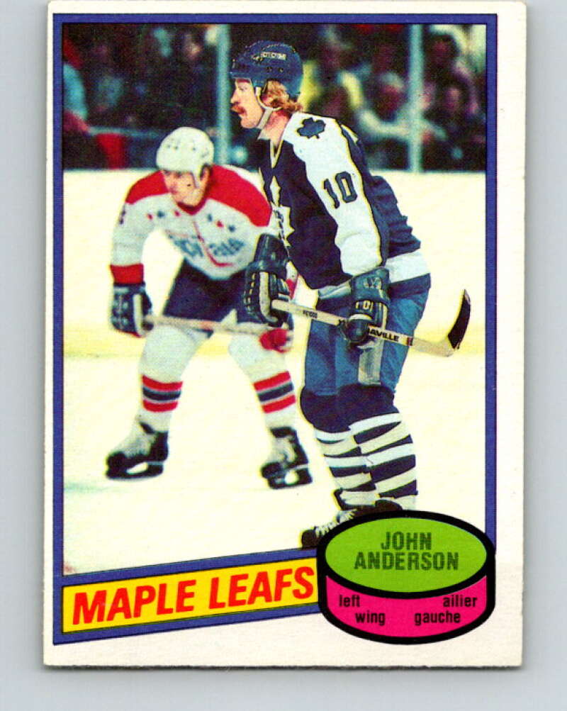 1980-81 O-Pee-Chee #79 John Anderson  RC Rookie Toronto Maple Leafs  V37775