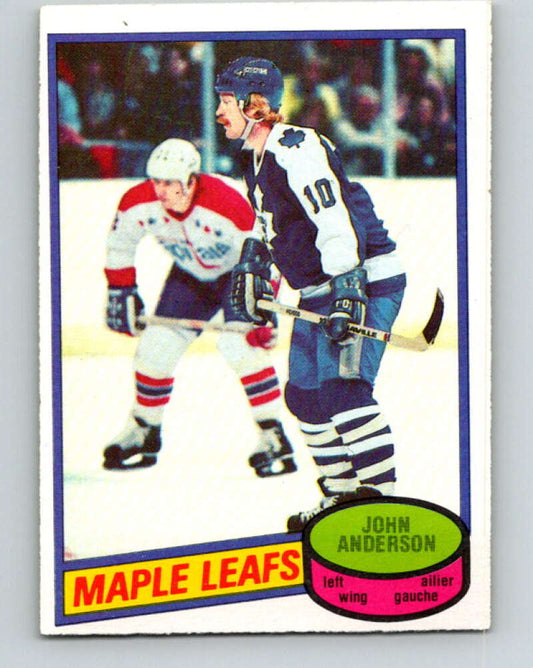 1980-81 O-Pee-Chee #79 John Anderson  RC Rookie Toronto Maple Leafs  V37776