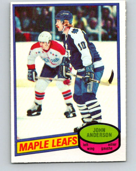 1980-81 O-Pee-Chee #79 John Anderson  RC Rookie Toronto Maple Leafs  V37777