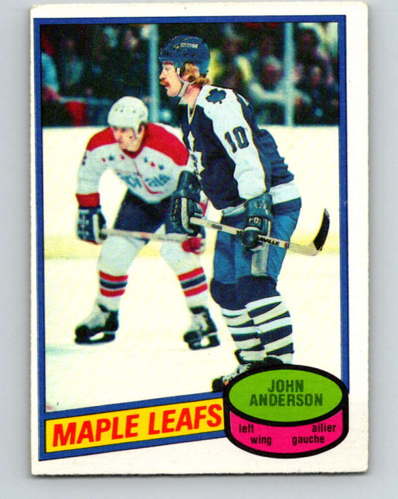 1980-81 O-Pee-Chee #79 John Anderson  RC Rookie Toronto Maple Leafs  V37778