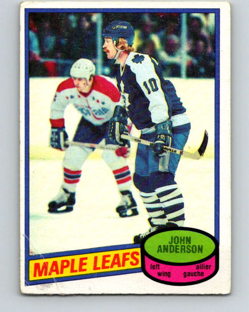1980-81 O-Pee-Chee #79 John Anderson  RC Rookie Toronto Maple Leafs  V37779