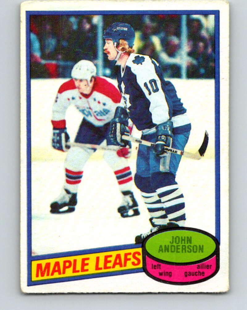 1980-81 O-Pee-Chee #79 John Anderson  RC Rookie Toronto Maple Leafs  V37780