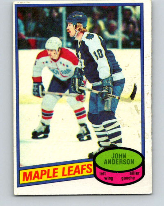 1980-81 O-Pee-Chee #79 John Anderson  RC Rookie Toronto Maple Leafs  V37781