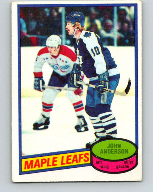 1980-81 O-Pee-Chee #79 John Anderson  RC Rookie Toronto Maple Leafs  V37782
