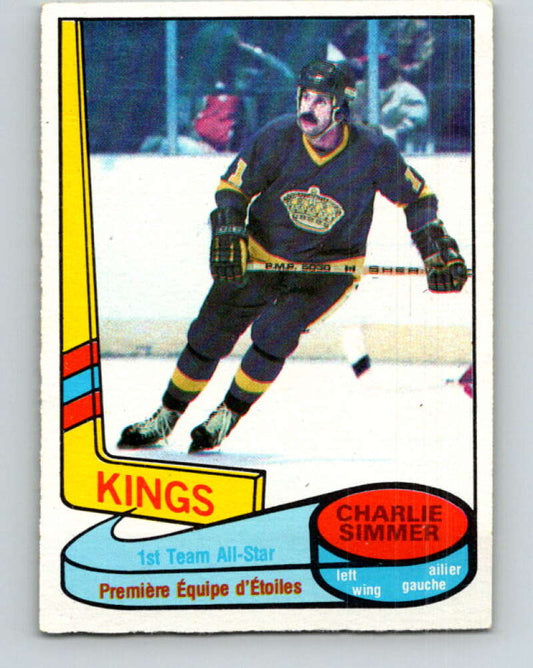 1980-81 O-Pee-Chee #83 Charlie Simmer AS  Los Angeles Kings  V37821