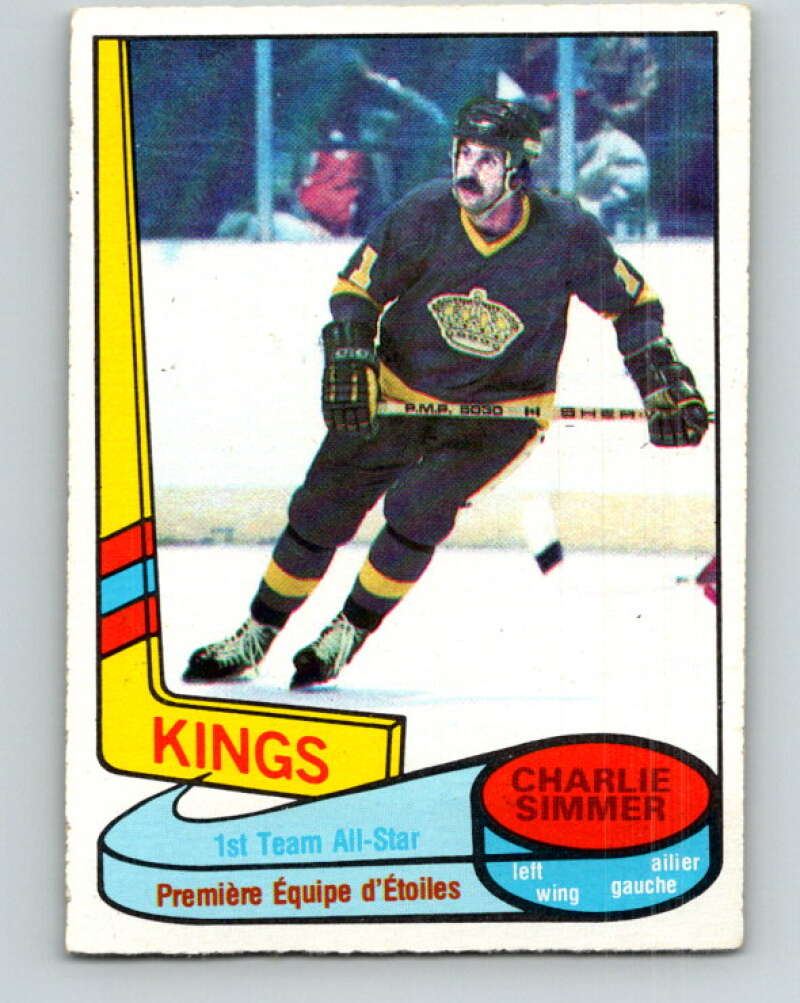 1980-81 O-Pee-Chee #83 Charlie Simmer AS  Los Angeles Kings  V37822
