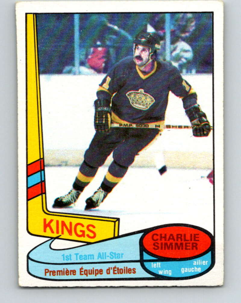 1980-81 O-Pee-Chee #83 Charlie Simmer AS  Los Angeles Kings  V37827
