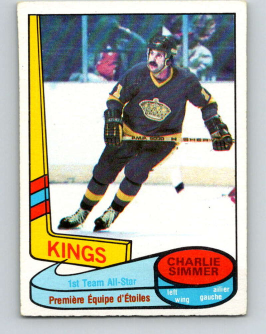 1980-81 O-Pee-Chee #83 Charlie Simmer AS  Los Angeles Kings  V37827