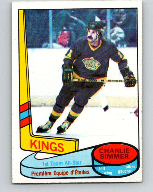 1980-81 O-Pee-Chee #83 Charlie Simmer AS  Los Angeles Kings  V37828