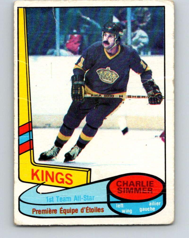 1980-81 O-Pee-Chee #83 Charlie Simmer AS  Los Angeles Kings  V37831