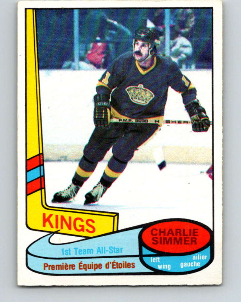 1980-81 O-Pee-Chee #83 Charlie Simmer AS  Los Angeles Kings  V37833