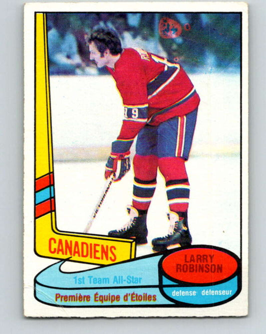 1980-81 O-Pee-Chee #84 Larry Robinson AS  Montreal Canadiens  V37834