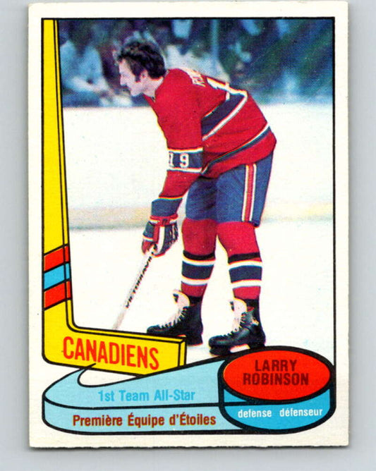 1980-81 O-Pee-Chee #84 Larry Robinson AS  Montreal Canadiens  V37845