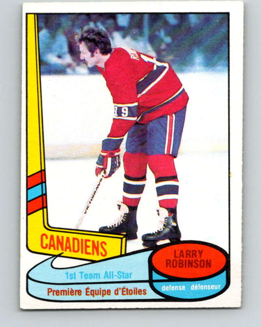 1980-81 O-Pee-Chee #84 Larry Robinson AS  Montreal Canadiens  V37847