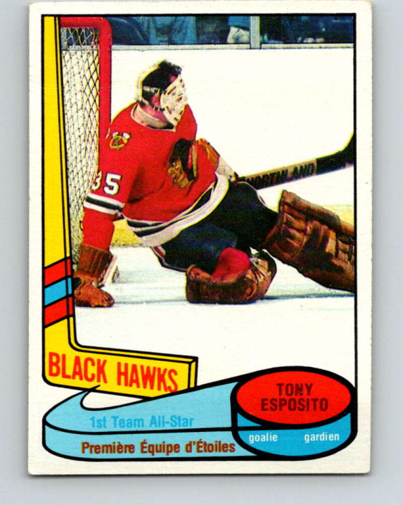 1980-81 O-Pee-Chee #86 Tony Esposito AS  Chicago Blackhawks  V37860
