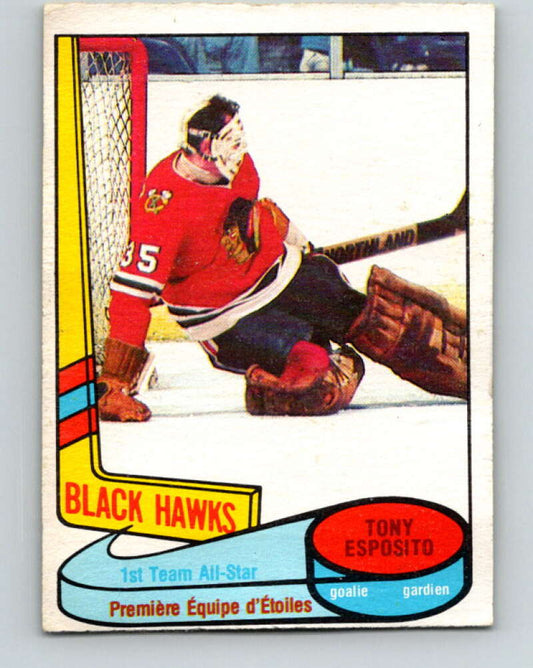 1980-81 O-Pee-Chee #86 Tony Esposito AS  Chicago Blackhawks  V37862