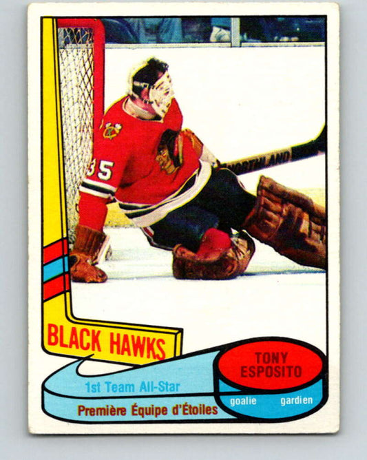 1980-81 O-Pee-Chee #86 Tony Esposito AS  Chicago Blackhawks  V37864