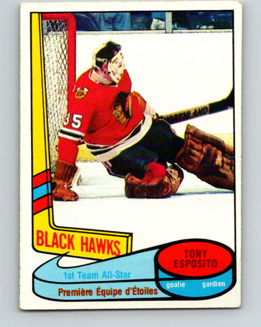 1980-81 O-Pee-Chee #86 Tony Esposito AS  Chicago Blackhawks  V37865
