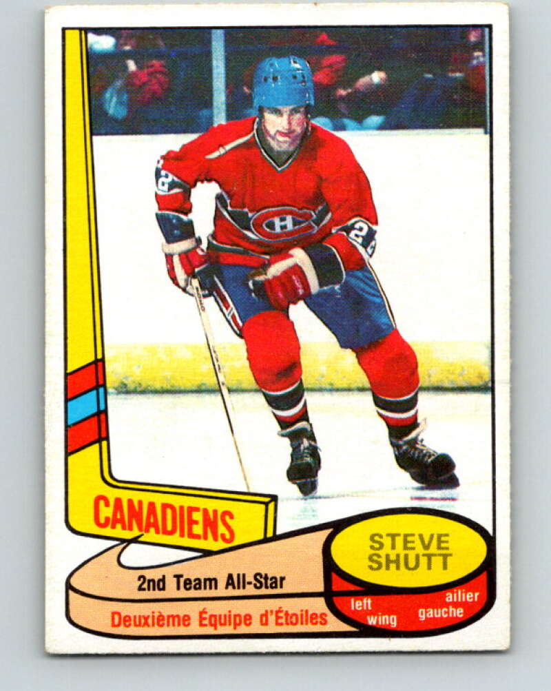 1980-81 O-Pee-Chee #89 Steve Shutt AS  Montreal Canadiens  V37894