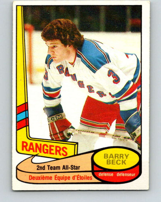 1980-81 O-Pee-Chee #90 Barry Beck AS  New York Rangers  V37895