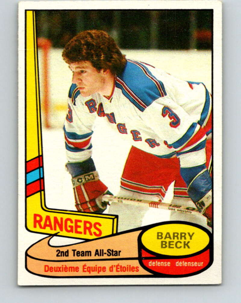 1980-81 O-Pee-Chee #90 Barry Beck AS  New York Rangers  V37896