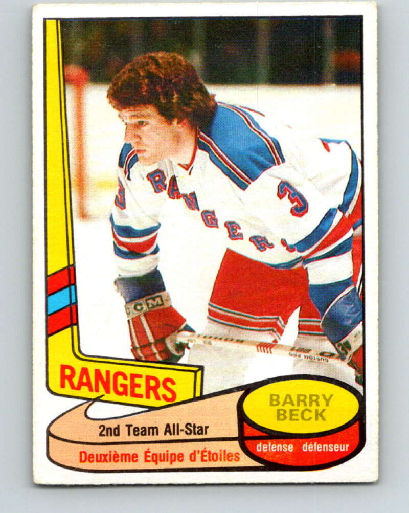 1980-81 O-Pee-Chee #90 Barry Beck AS  New York Rangers  V37897