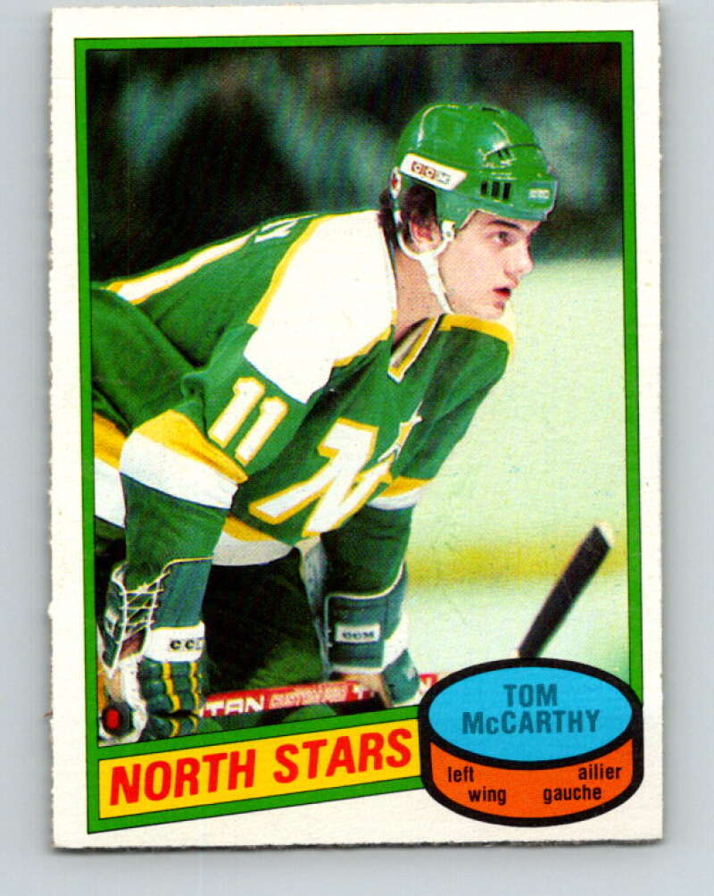 1980-81 O-Pee-Chee #93 Tom McCarthy  RC Rookie Minnesota North Stars  V37938