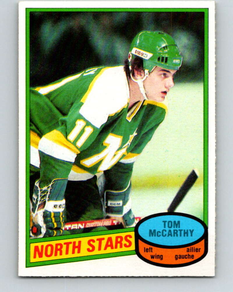 1980-81 O-Pee-Chee #93 Tom McCarthy  RC Rookie Minnesota North Stars  V37943