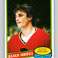 1980-81 O-Pee-Chee #98 Keith Brown  RC Rookie Chicago Blackhawks  V37991