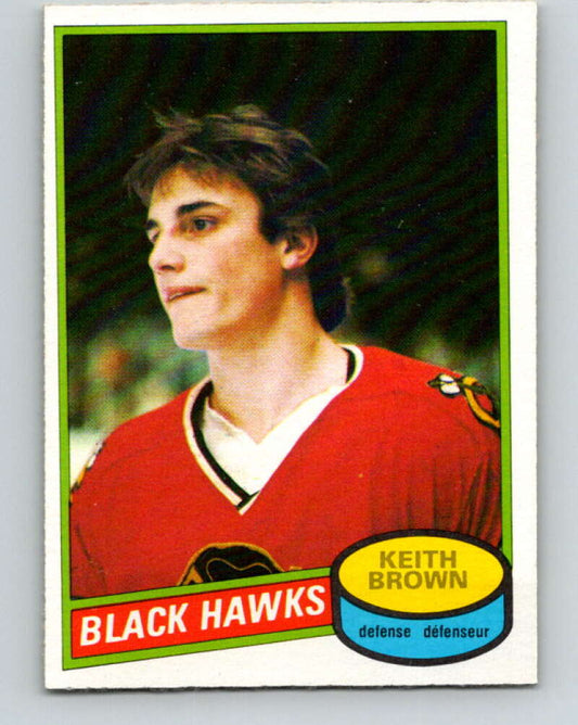 1980-81 O-Pee-Chee #98 Keith Brown  RC Rookie Chicago Blackhawks  V38003