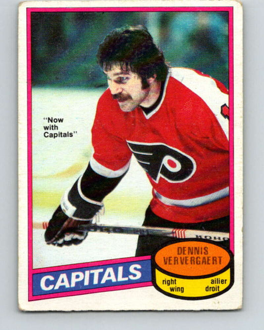 1980-81 O-Pee-Chee #99 Dennis Ververgaert  Washington Capitals  V38016