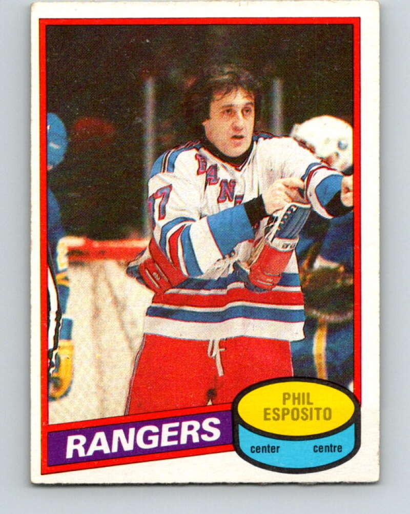 1980-81 O-Pee-Chee #100 Phil Esposito  New York Rangers  V38021