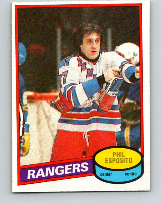 1980-81 O-Pee-Chee #100 Phil Esposito  New York Rangers  V38022