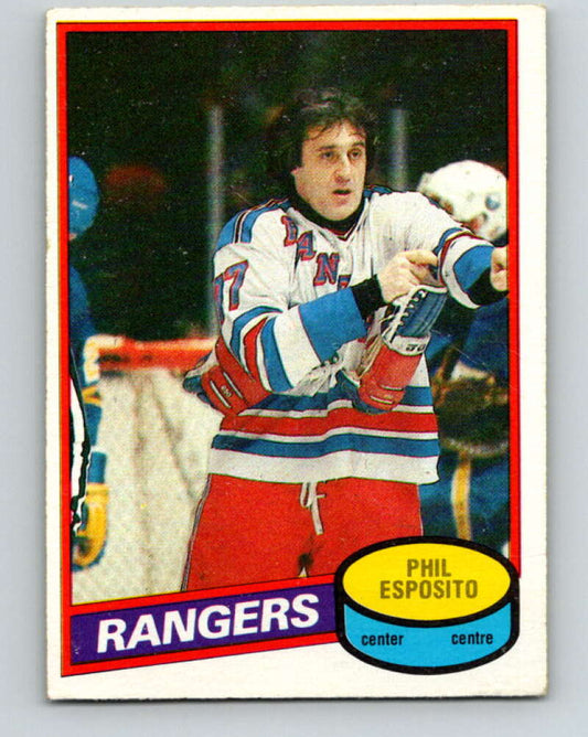 1980-81 O-Pee-Chee #100 Phil Esposito  New York Rangers  V38023