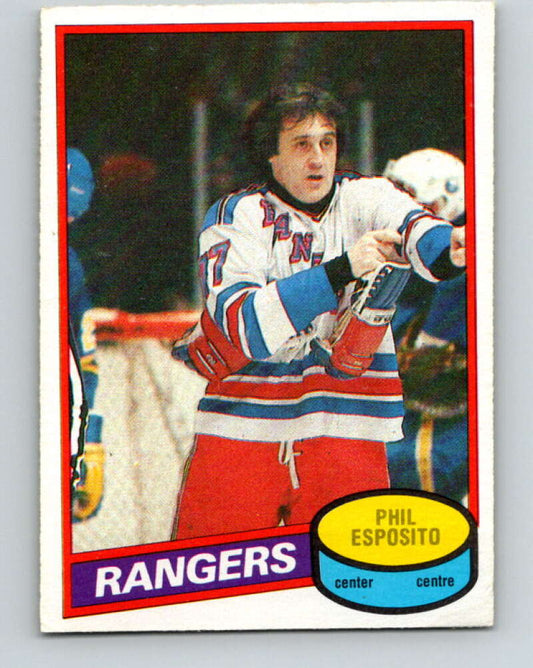 1980-81 O-Pee-Chee #100 Phil Esposito  New York Rangers  V38024