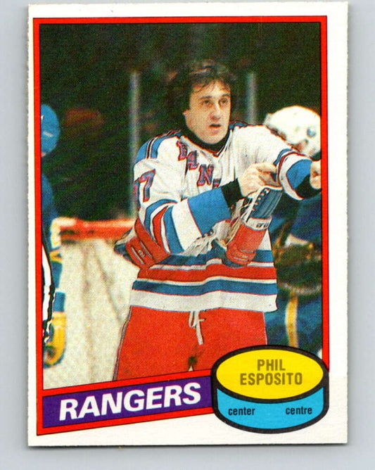 1980-81 O-Pee-Chee #100 Phil Esposito  New York Rangers  V38025